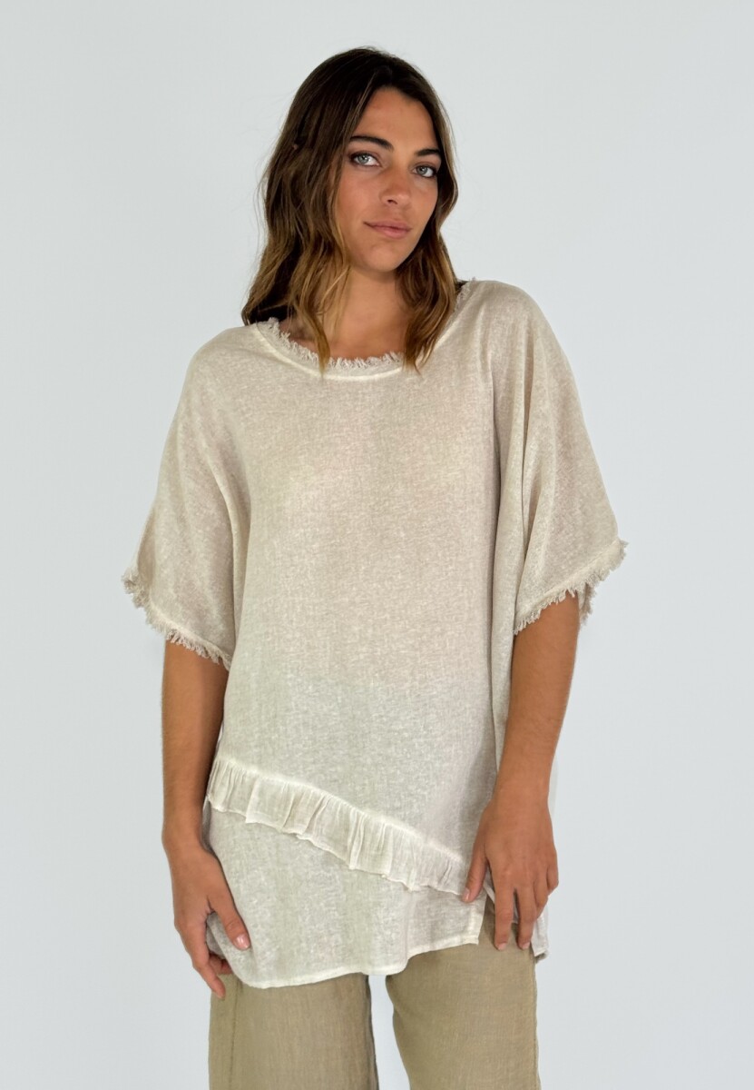 BLUSA ANGHIARI - BEIGE 