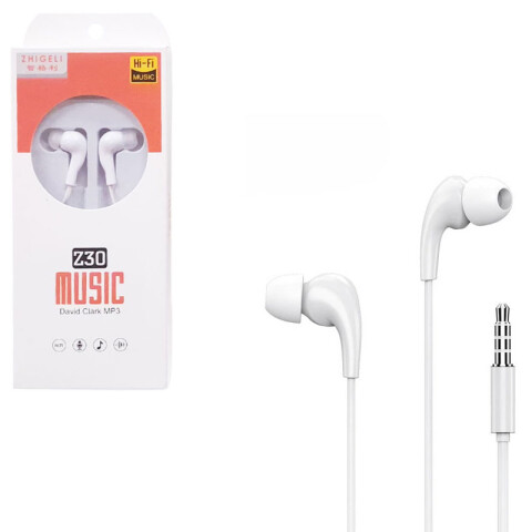 Auriculares estéreo Z30 en cajita Auriculares Estéreo Z30 En Cajita