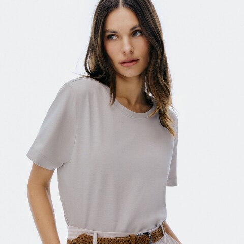 BLUSA FEM CINZA CLARO