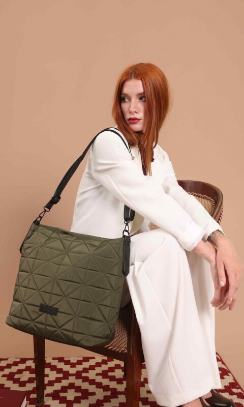 CARTERA ZINNIA VERDE MILITAR