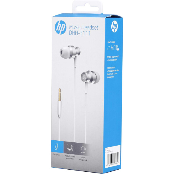 Auricular Earphones Dhh-3111 Colores Hp Gomitas Calidad Color Variante Blanco