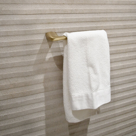 TOALLERO CORTO METAL EPUYEN DORADO BRUSHED GOLD SATINADO DORADO-BRUSHED GOLD