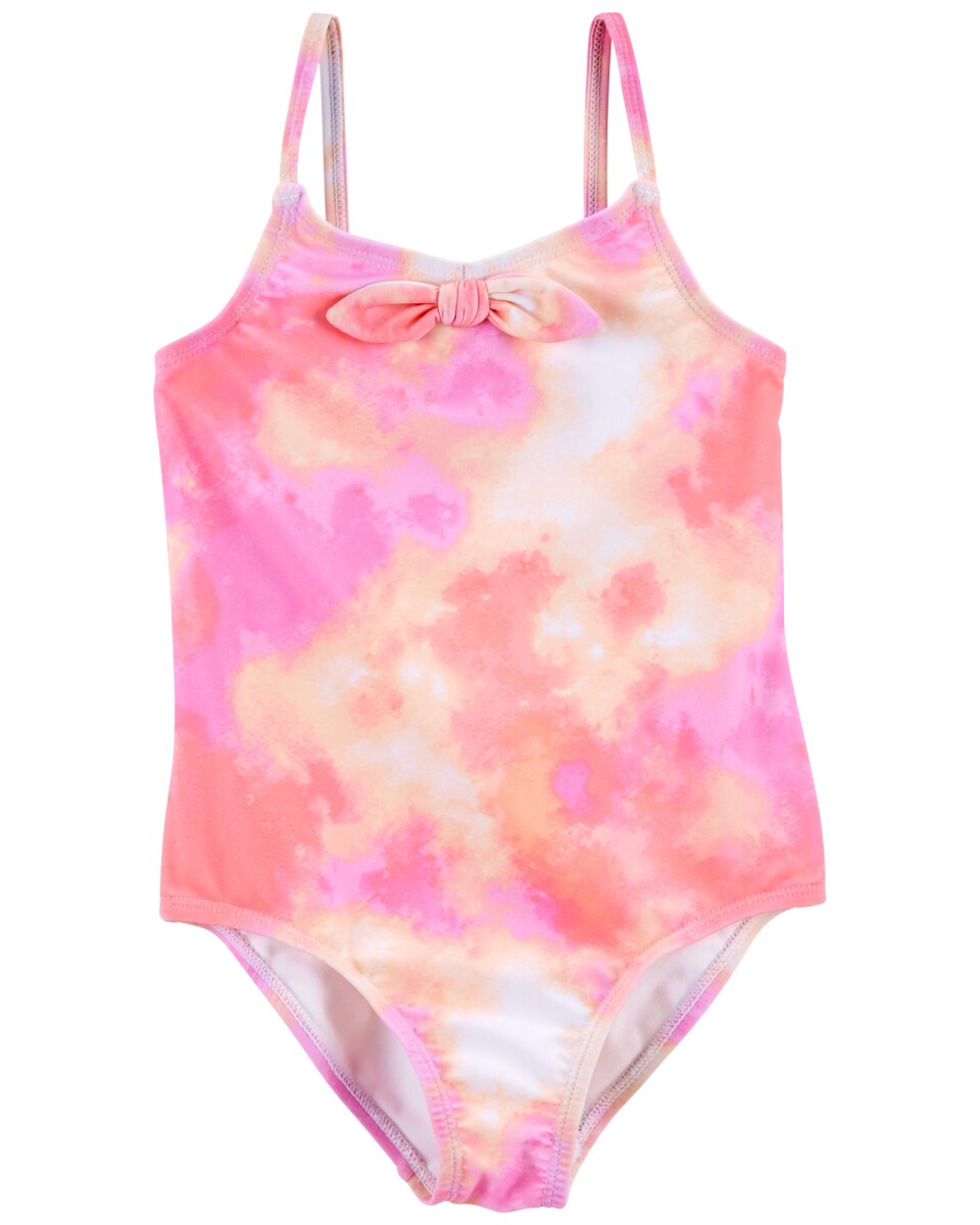 Malla de baño una pieza con protección UPF 50+ diseño tie-dye 