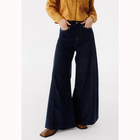Pantalón Wide XL Corderoy Azul