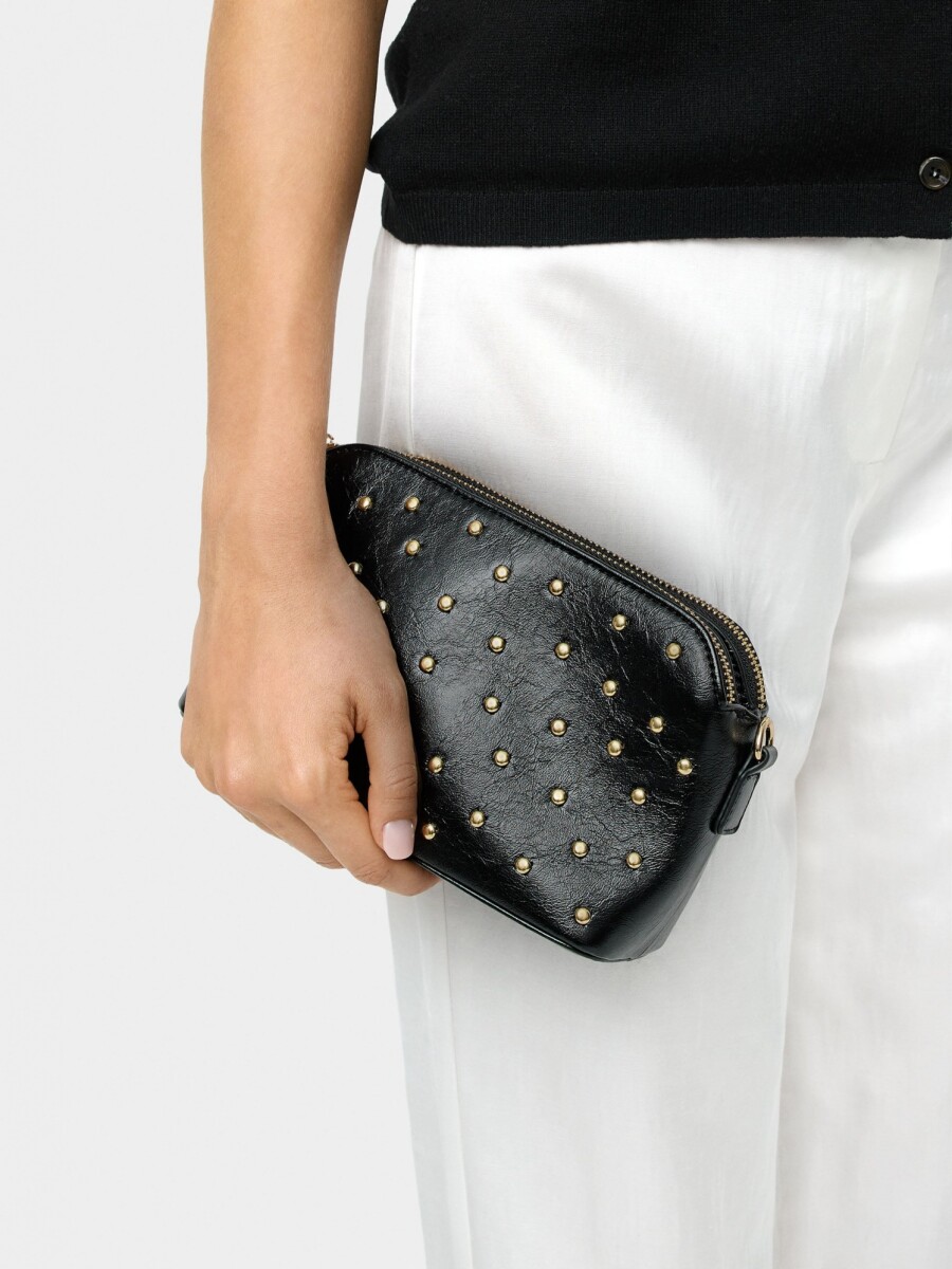Bolso Bandolera Con Tachuelas negro