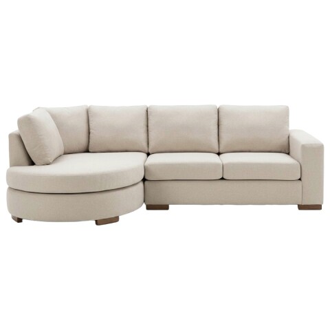 SOFA SHERLON 3 PUESTOS ROUND BEIGE 2PZS CD Unica