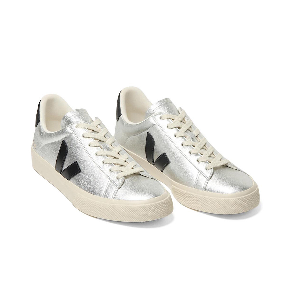 Zapatillas Veja Campo Mujer Plateado