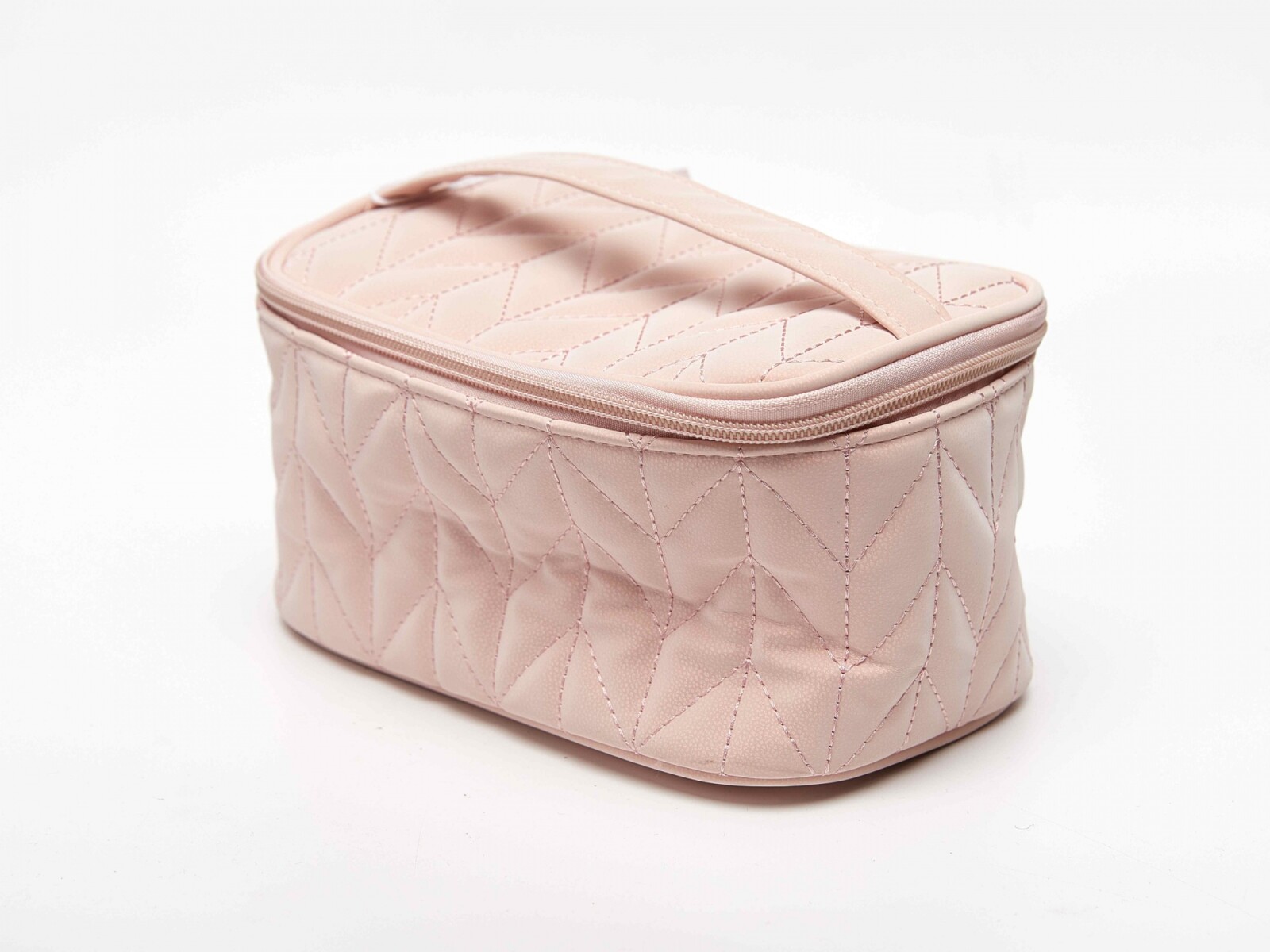 ESTUCHE COSMÉTICO EN ESPIGA (COLOR ROSA) 