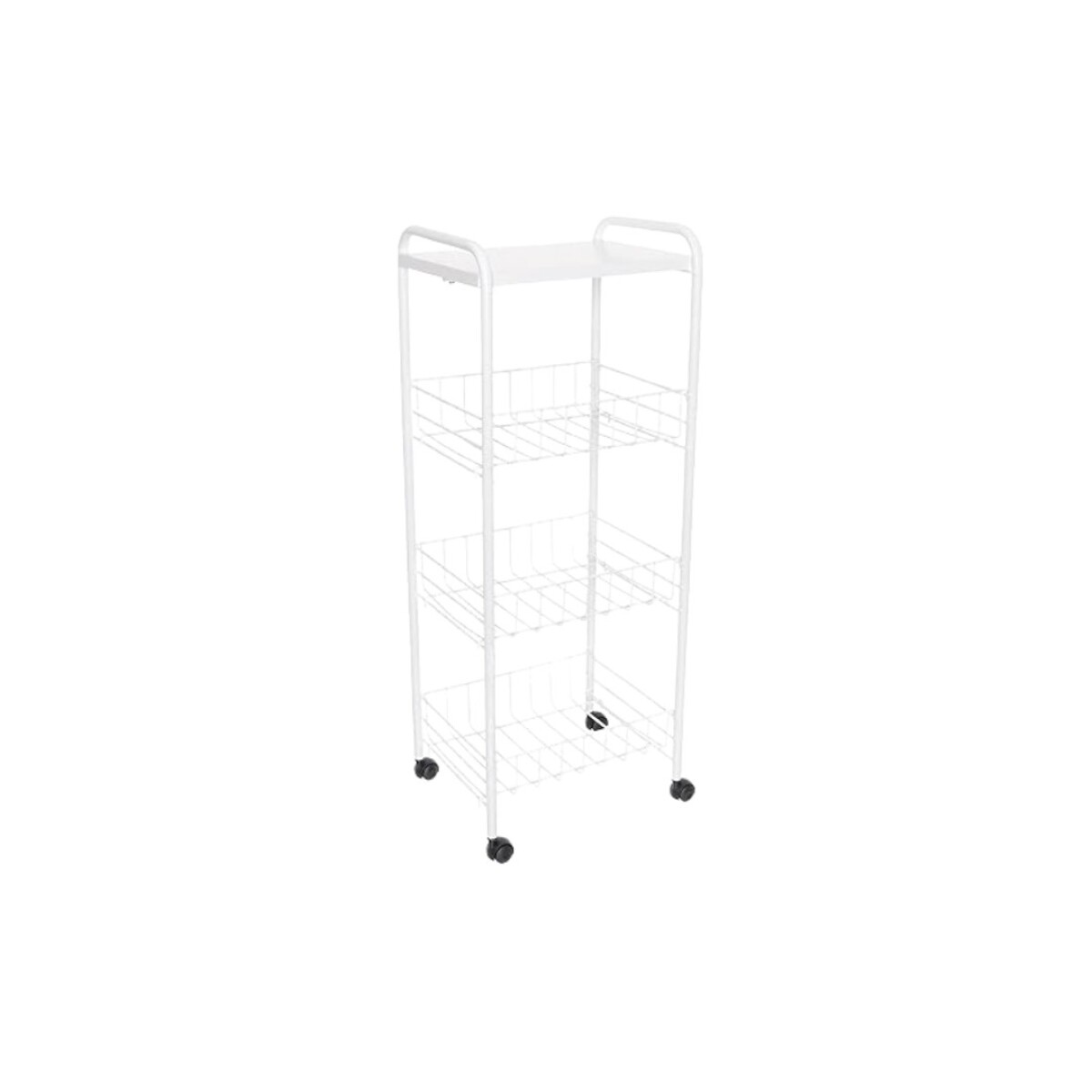ESTANTE ORGANIZADOR FRUTERO 4 PISOS 41X23X82,5CM - Blanco 