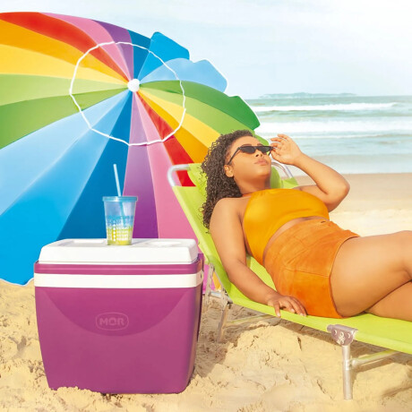 Sombrilla Playa RAINBOW Grande 2,20m FPS100 Con Bolsa Alumin Arcoiris