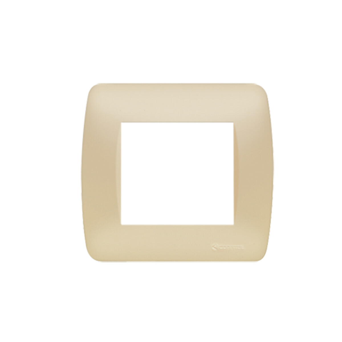 Plaqueta 2X2" p/2 módulos champagne - Loft - C57022 