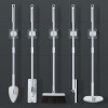 Set x4 soportes de pared para escoba autoadhesivos Set x4 soportes de pared para escoba autoadhesivos