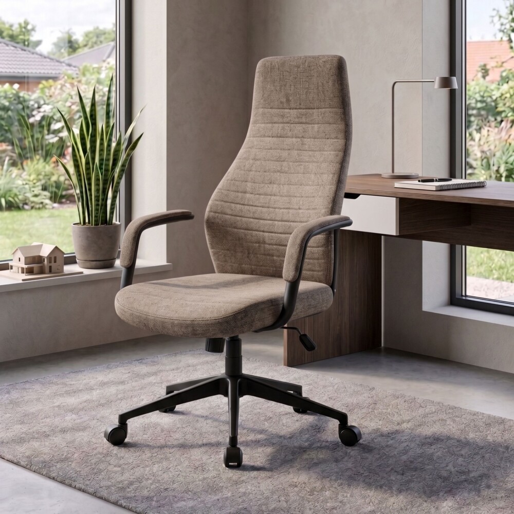 Silla de oficina Negra 2 Posiciones - Podium Marrón
