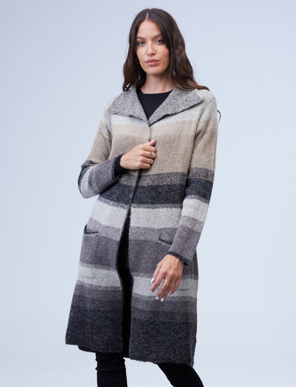 Cardigan Bolsillos MULTI/GRIS