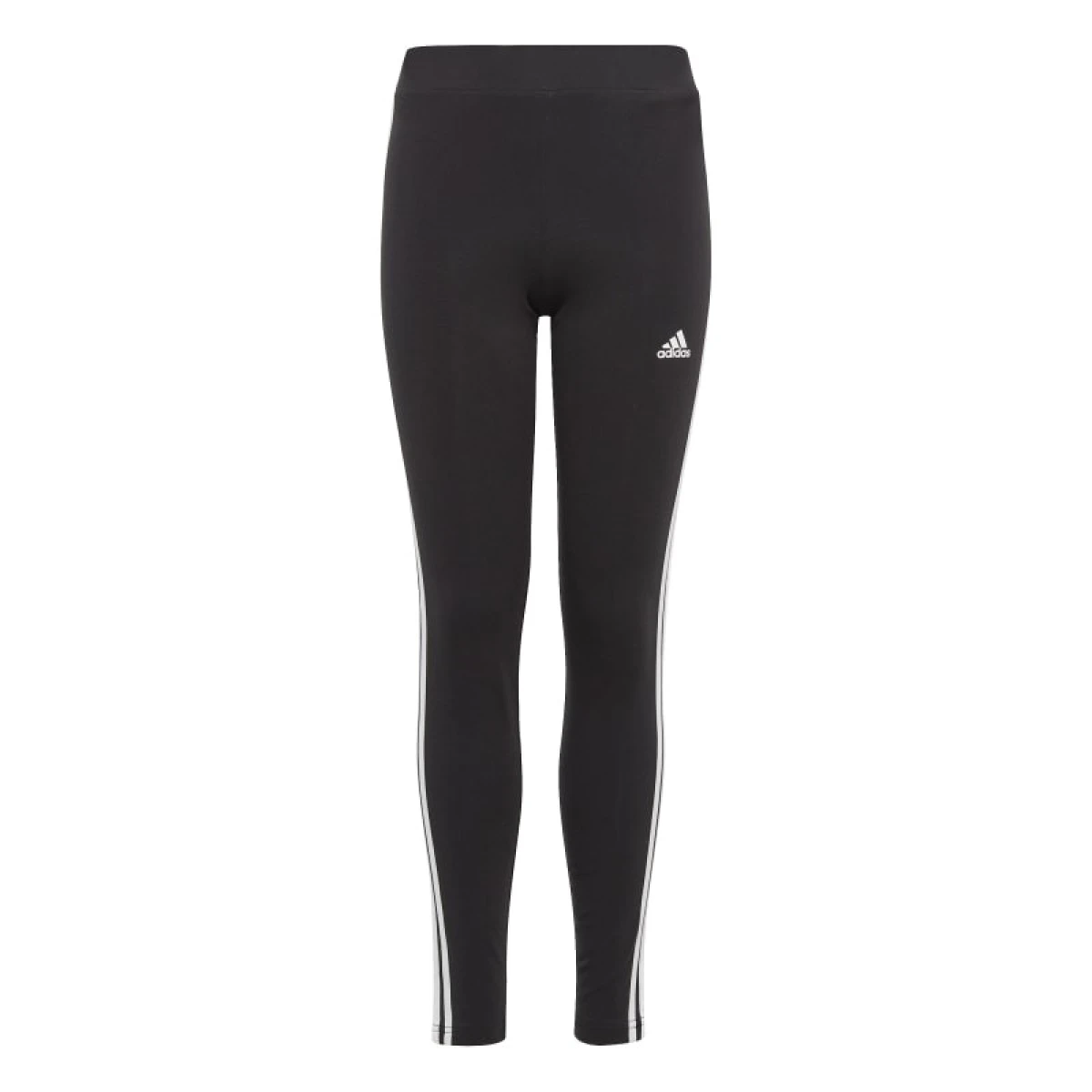 Calza Adidas Essentials Cotton 3 bandas - Negro 
