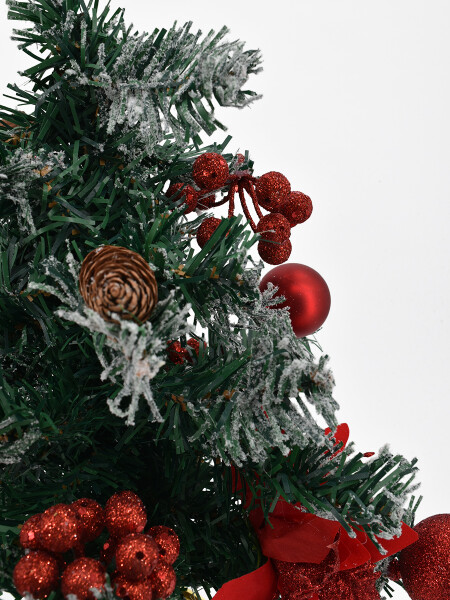 ARBOL DECORATIVO CON ACCESORIOS ROJO