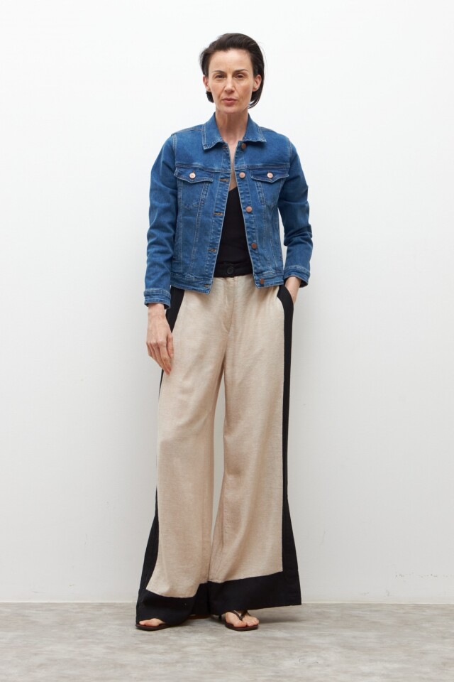 Chaqueta clásica de jean jean medio