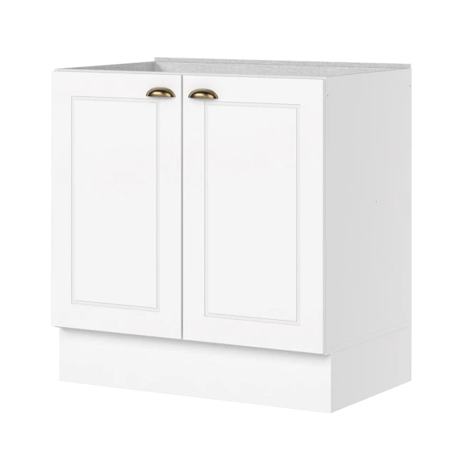 Bajo mesada 2 puertas - Linea americana Blanco