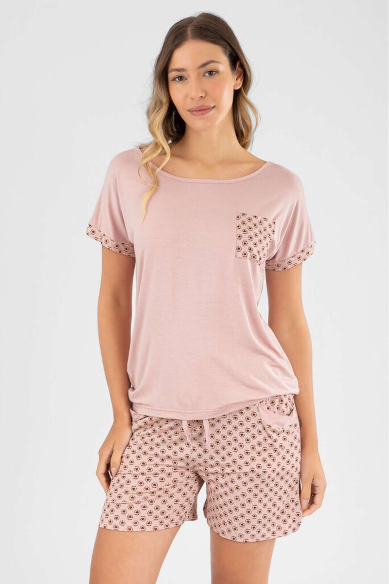 Solange pijama - Rosa antique 