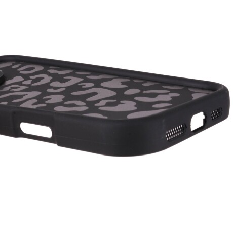 Protector animal print negro Iphone 15 V01