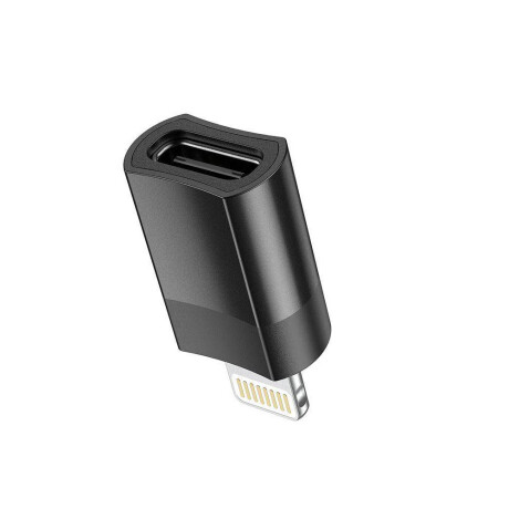 HOCO ADAPTADOR LIGHTNING A USB-C 2.0 UA17 Negro
