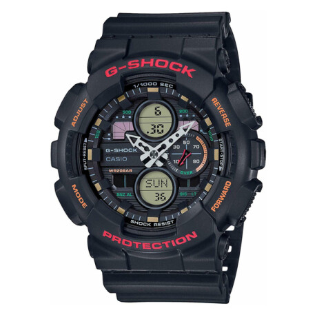 Reloj CASIO G-SHOCK GA140-1A4DR en Resina Negro Esfera 51mm 0