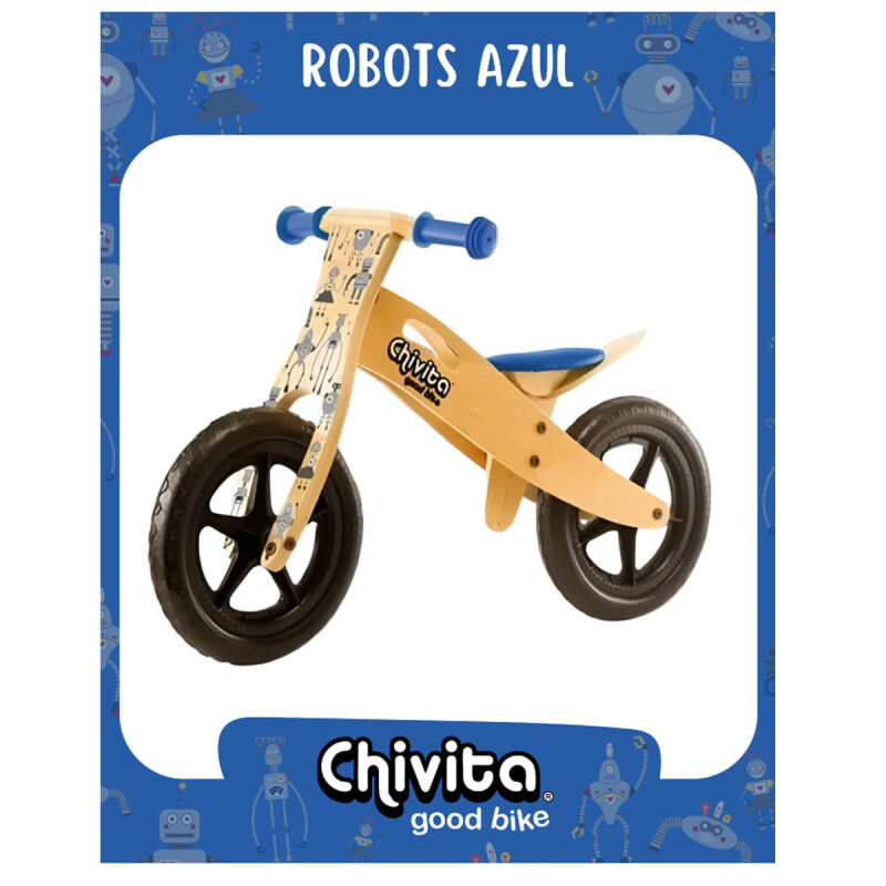 Chivita Bicicleta de equilibrio Robots Azul