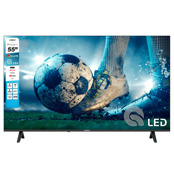 TV ENXUTA 55” LEDENX1255SDF4KW Smart QLED 4K N/A