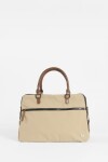 Briefcase para laptop con correa beige