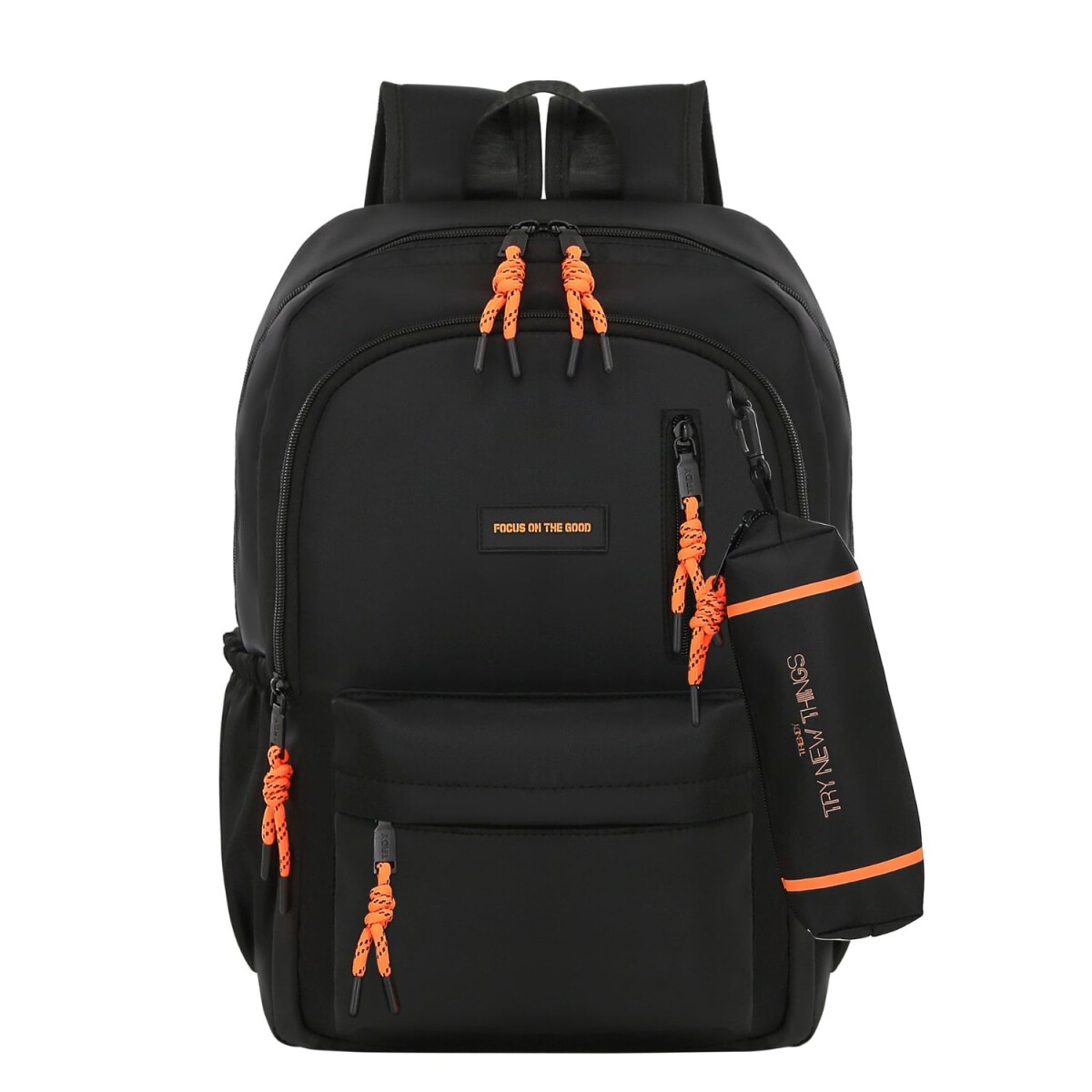 Mochila Trendy Focus On The Good con cartuchera - Negro 