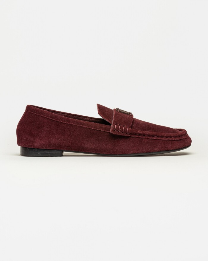 Mocasín Cannes en gamuza Bordeaux