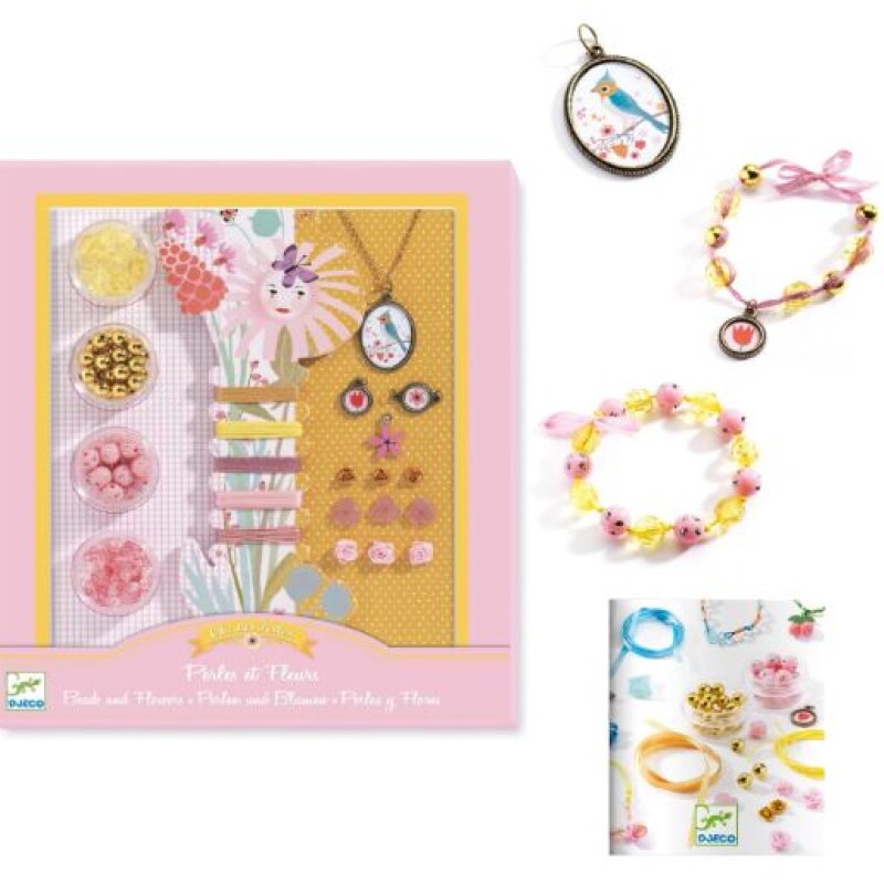 Set para hacer pulseras y collares Fleurs