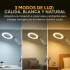 Lampara Aro Luz Led Lupa Aumento 2 En 1 Escritorio Y Morsa Color Variante Blanco