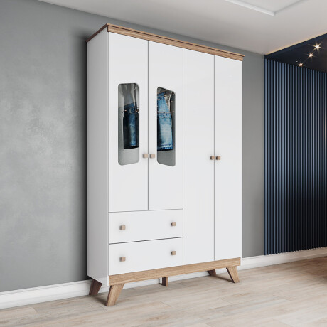 Ropero infantil 4 puertas 2 cajones Ropero infantil 4 puertas 2 cajones