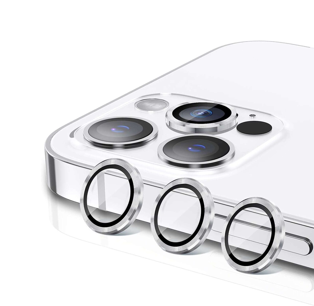 Protector de lente peak series lens (3pcs) iphone 13pro/13pro max - Silver 