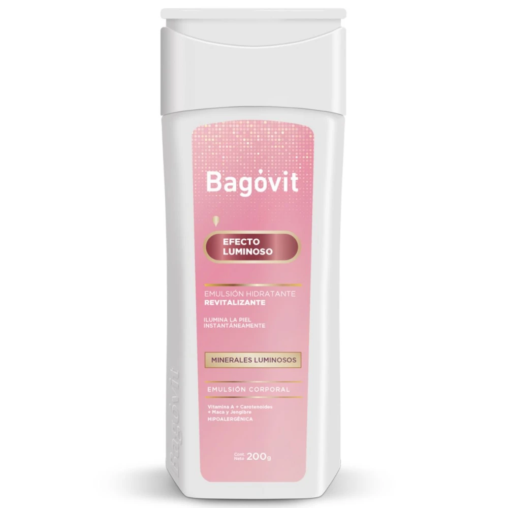 Emulsion Hidratante Efecto Luminoso Bagovit de 200 ml