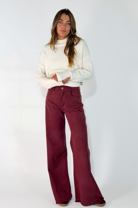 PANTALON LENNON Bordo