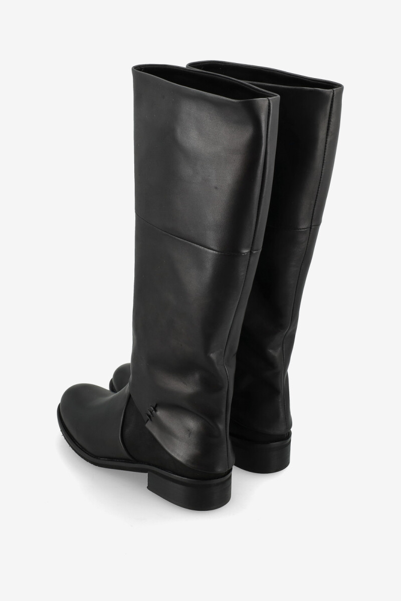 Bota larga Negro