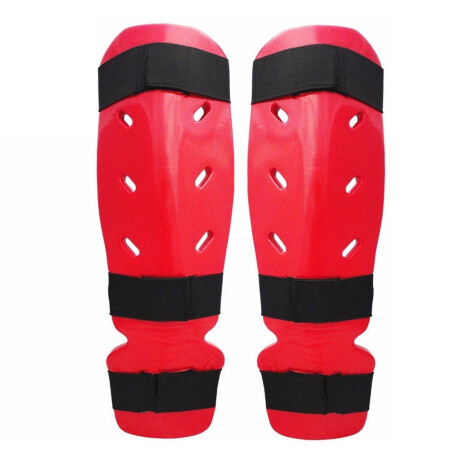 Protector Tibial Taekwondo Karate Mma Artes Marciales Rojo