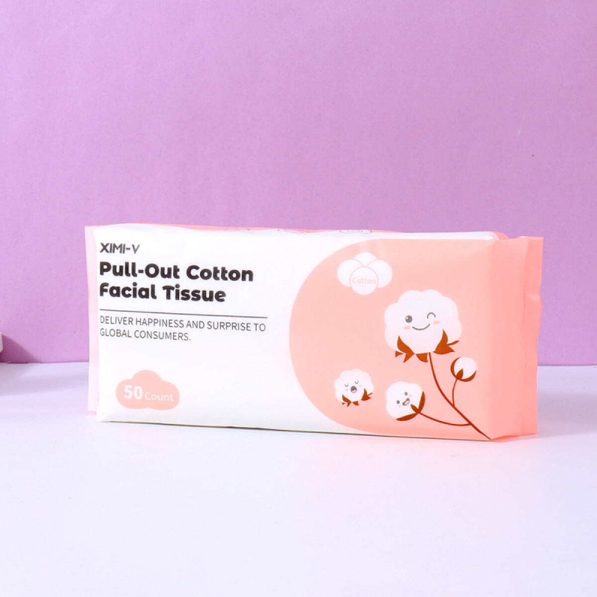 Toallitas Faciales Extraíbles De Algodón Desechables X 50 