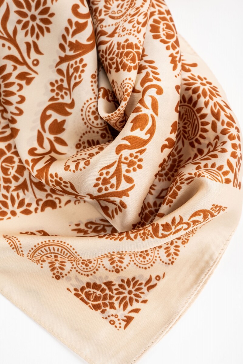 Bandana Geométrica Chocolate
