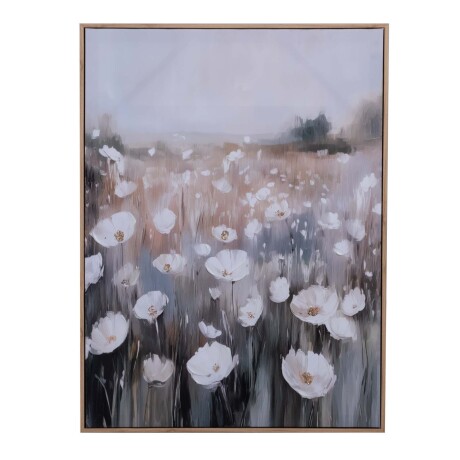 CUADRO 60X80CM PAPEL VERDE BLOSSOM I