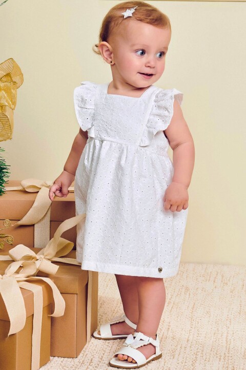 Vestido Broderie Blanco