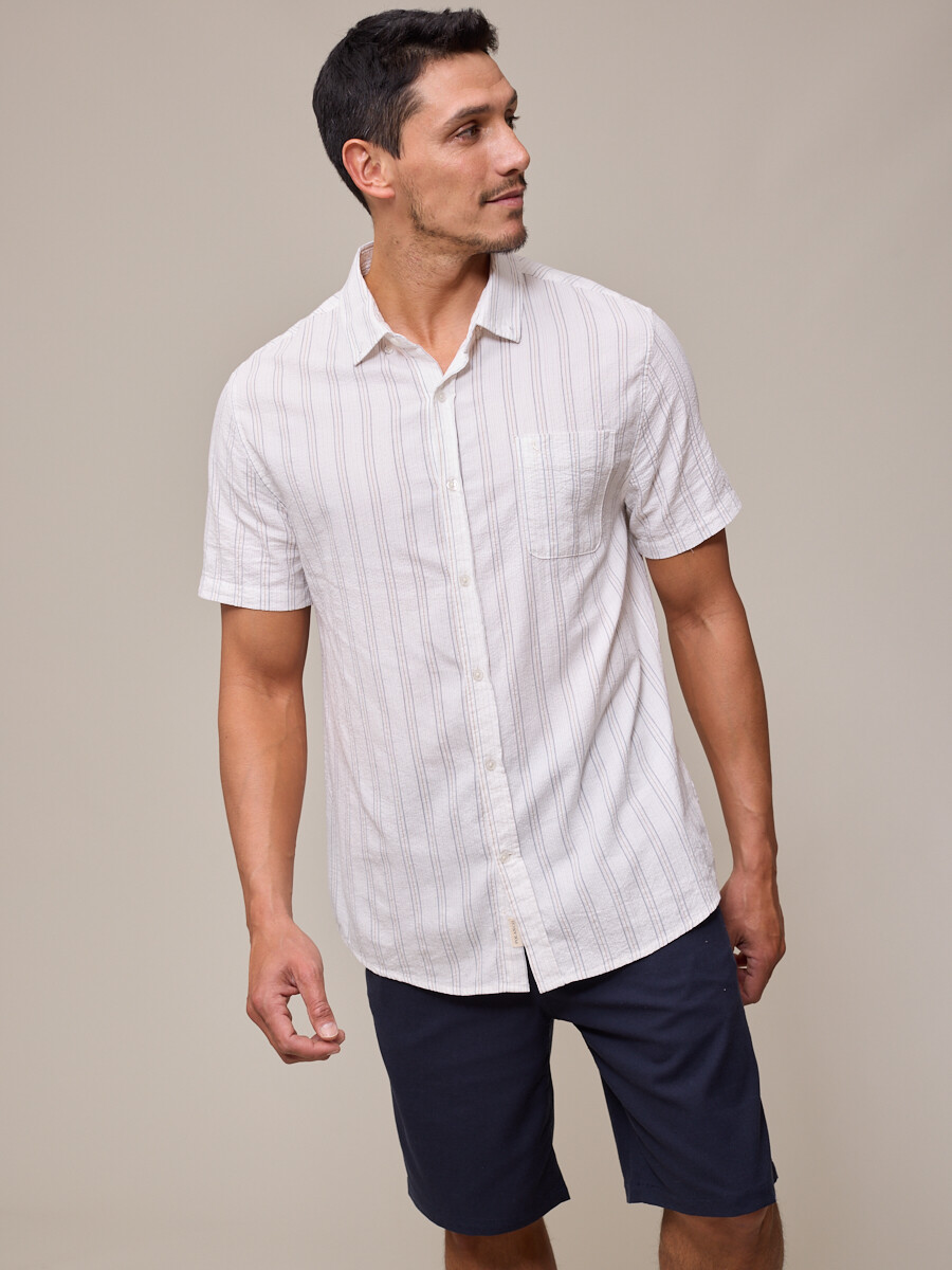 CAMISA M/C GLIANO POLANCO - Blanco 
