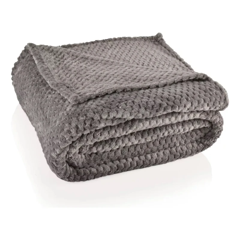 Manta Frazada Polar Queen Gris 200x220cm Manta Frazada Polar Queen Gris 200x220cm
