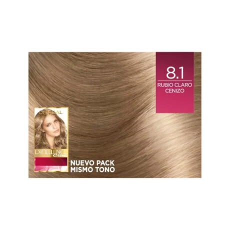Tinta L'Oréal Paris Excellence Creme N°8.1 Rubio Claro Cenizo Tinta L'Oréal Paris Excellence Creme N°8.1 Rubio Claro Cenizo