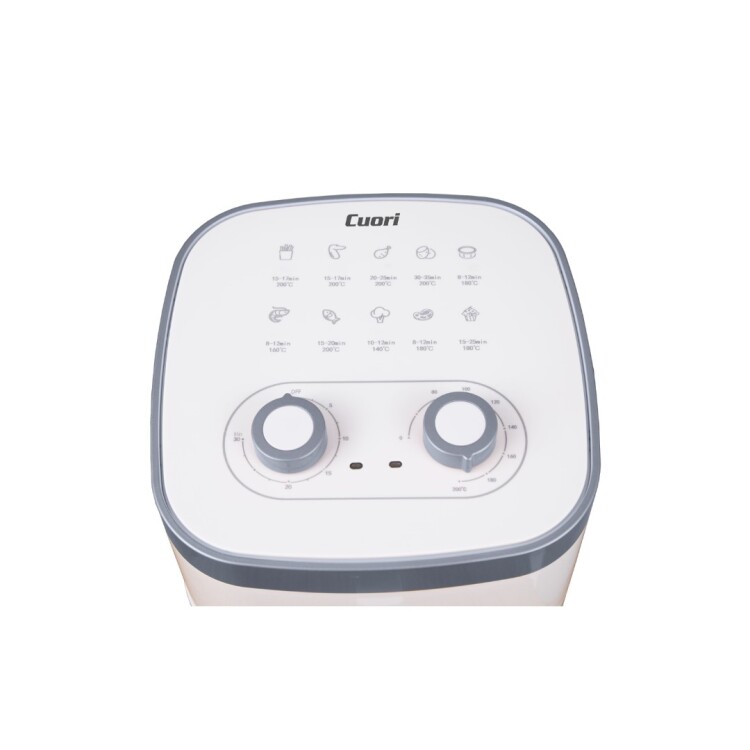 FREIDORA DE AIRE DIGITAL CON VISOR CUORI CRETA PLUS BLANCO