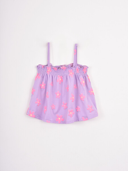 CONJUNTO BLUSA + SHORT LILA