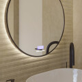 ESPEJO HELEN PLATA MATE 60cm.LUZ NEUTRA+TOUCH Espejo Helen Plata Mate 60cm.luz Neutra+touch