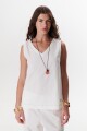 TOP LINO STRECH BLANCO